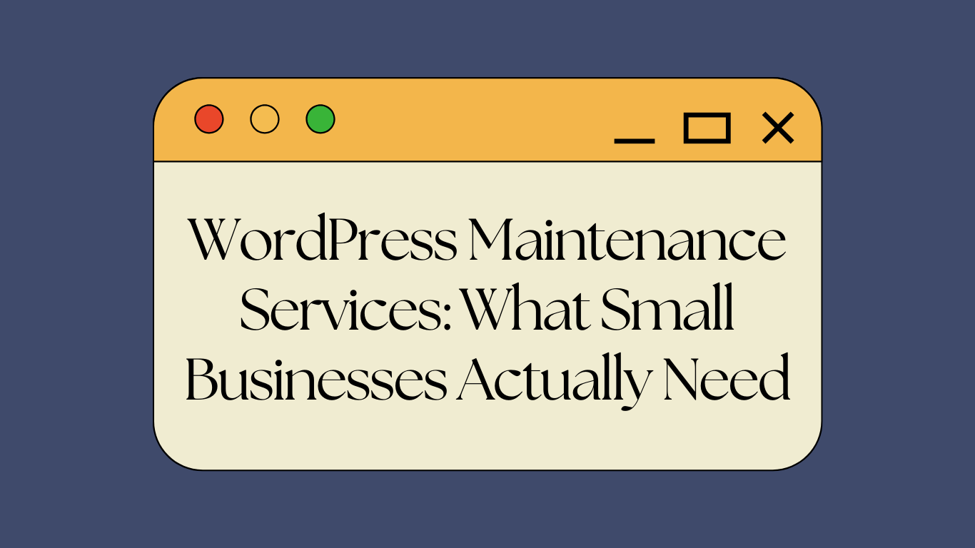 WordPress Maintenance Services