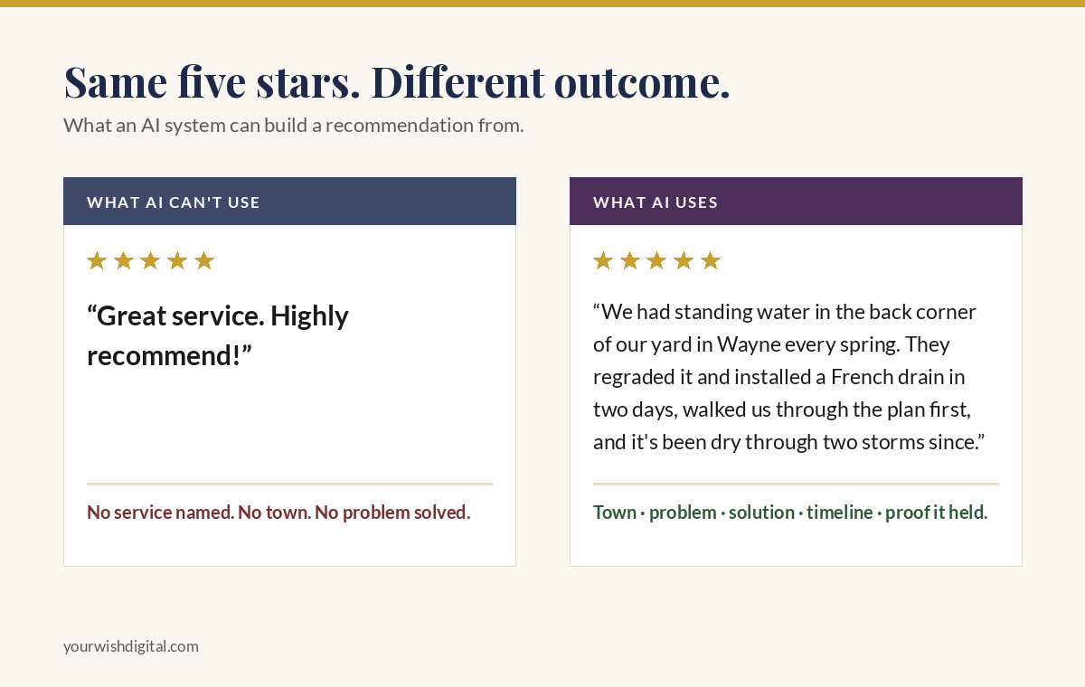 Ask Maps: Why Review Wording Now Decides Who Google Picks 1 Website Designers New Jersey-ask maps review comparison 1200x760 1