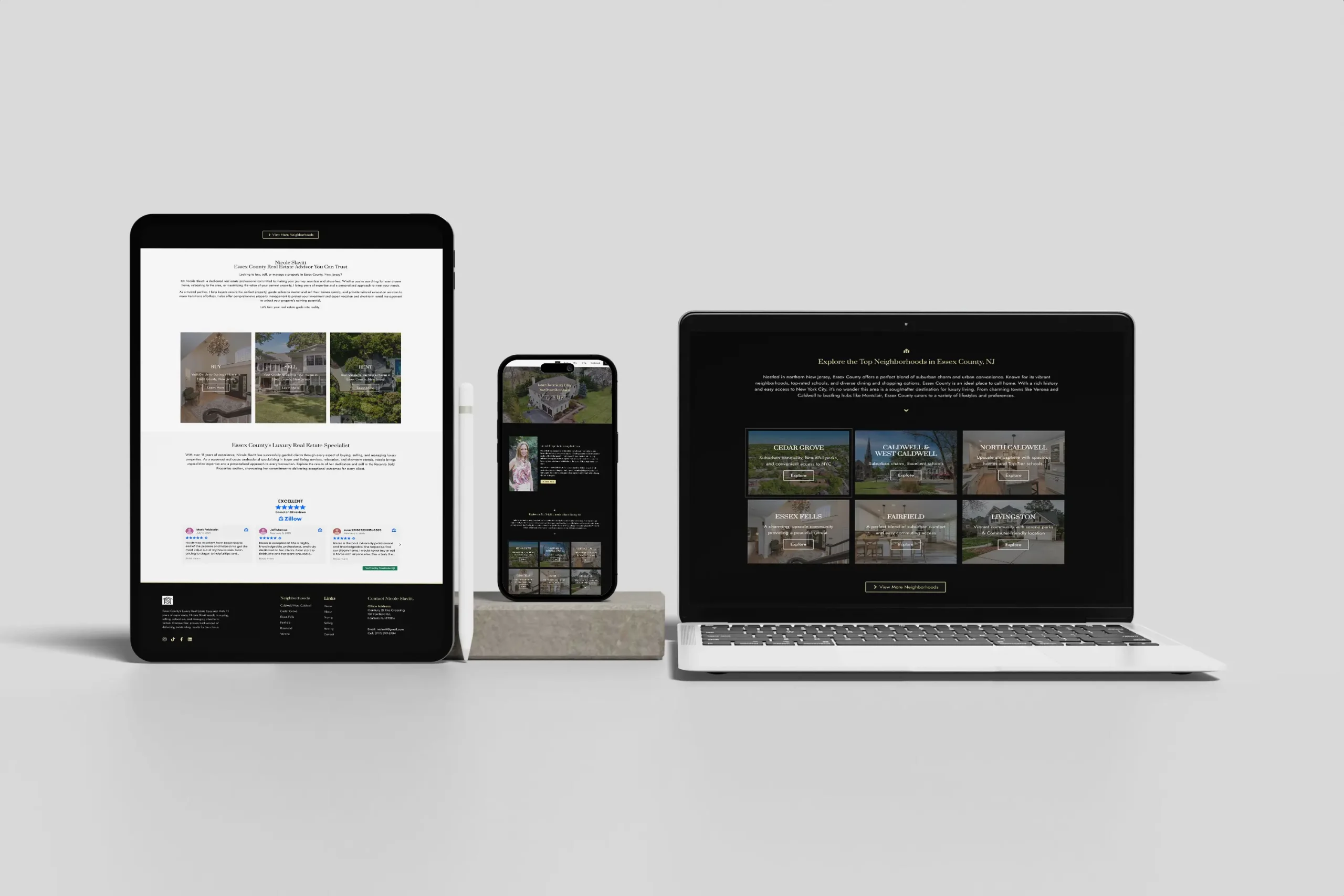 Realtor website design created by Your Wish Digital