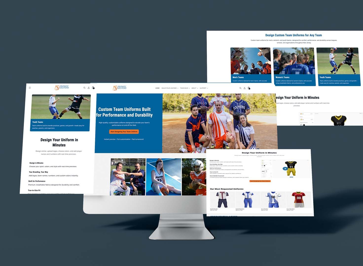 Redesigned Shopify UX flow for Prizmatic Solutions by Your Wish Digital, showing the improved user journey, streamlined navigation, and optimized path from browsing to checkout.