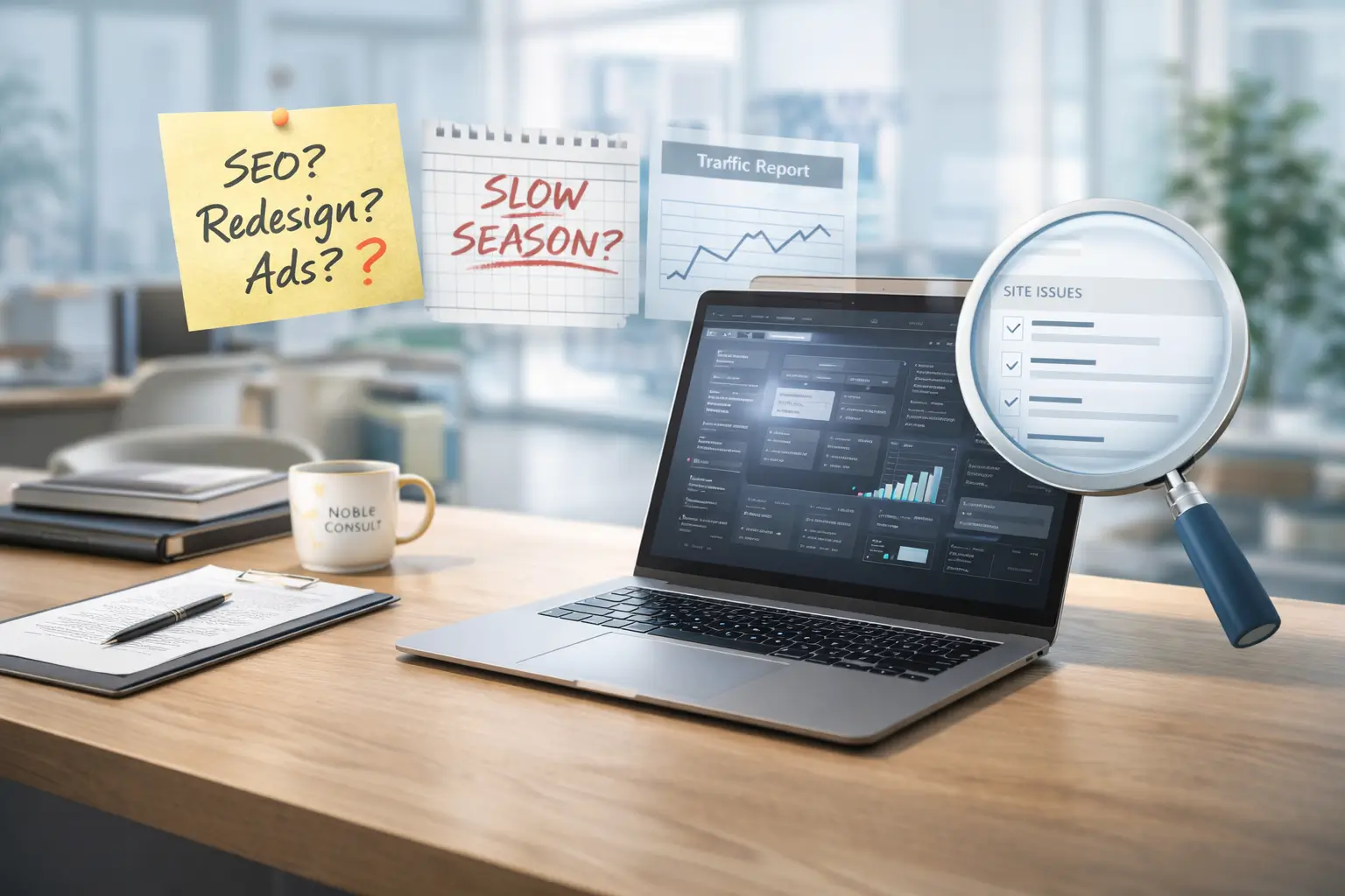 Slow website loading error, one of the performance issues checked during a Website Growth Diagnostic